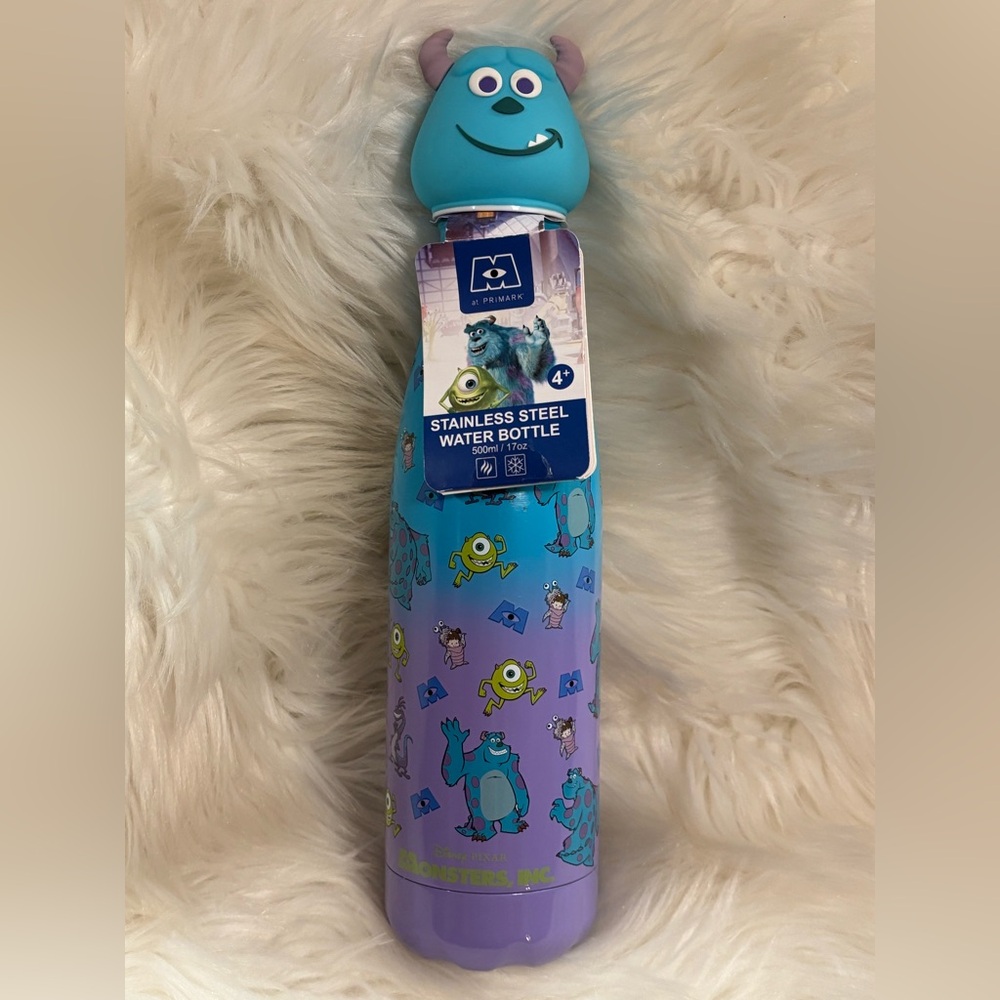 Disney Monsters Inc Sulley Stainless Steel Water Bottle NWOT